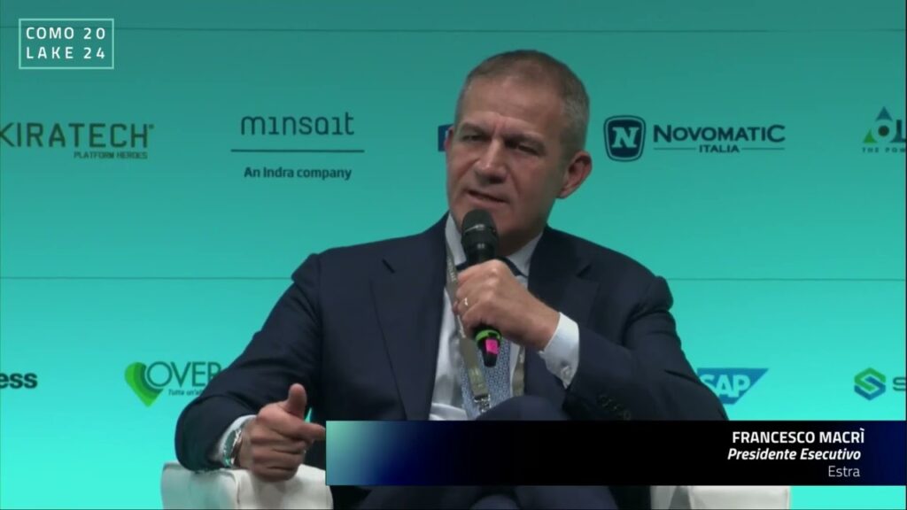 ComoLake 2024. Intervento di Francesco Macrì, Presidente Esecutivo, ESTRA del 17 ottobre