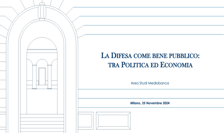 La Difesa come Bene Pubblico: tra Politica ed Economia