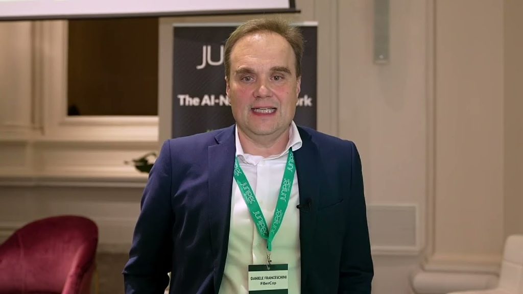 La dichiarazione di Daniele Franceschini (Fibercop) al Juniper Telco Forum 2024