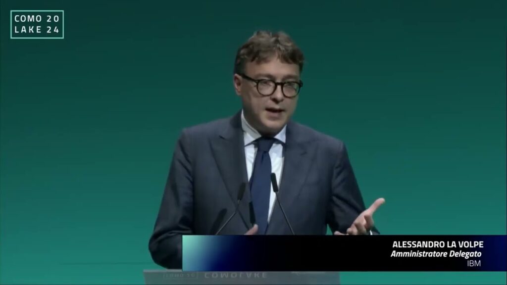 ComoLake 2024. Intervento di Alessandro La Volpe, Amministratore Delegato, IBM, del 18 ottobre