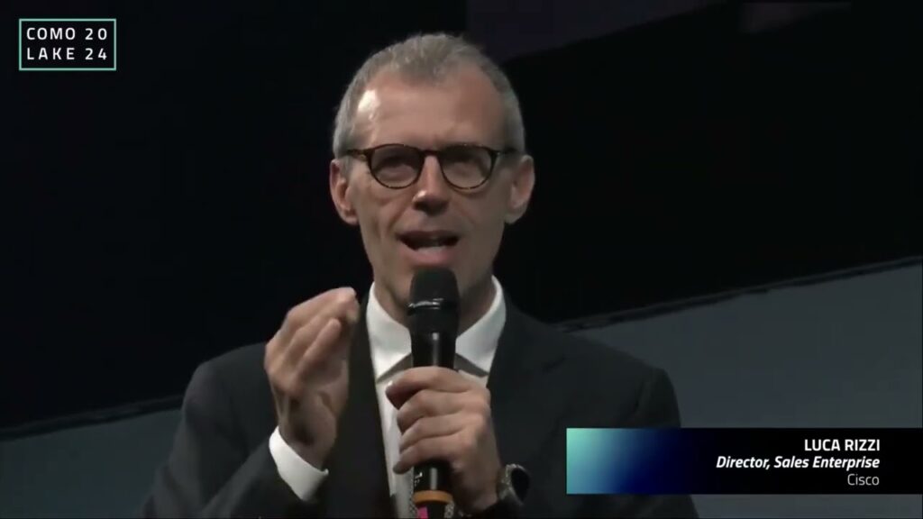 ComoLake 2024. Intervento di Luca Rizzi, Director, Sales Entreprise, Cisco Italia, del 18 ottobre