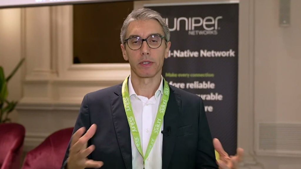 La dichiarazione di Stefano Andreucci (Juniper Network) al Juniper Telco Forum 2024
