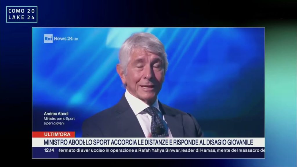 ComoLake 2024. Intervento di Andrea Abodi, Ministro per lo Sport e i Giovani, del 18 ottobre