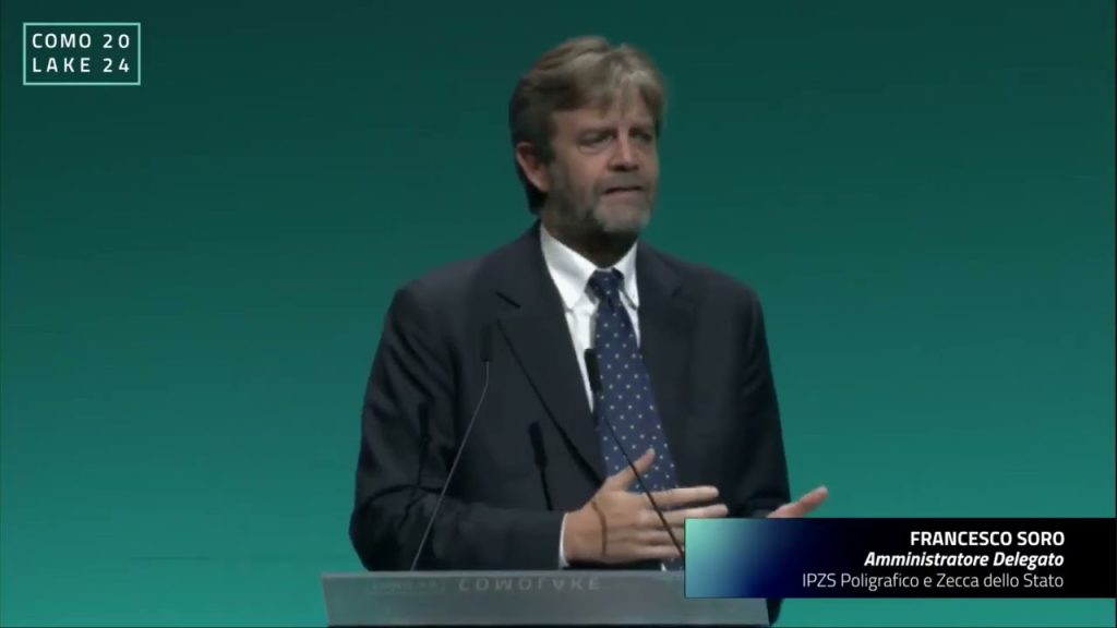 ComoLake 2024. Intervento di Francesco Soro, Amministratore Delegato, IPZS del 18 ottobre
