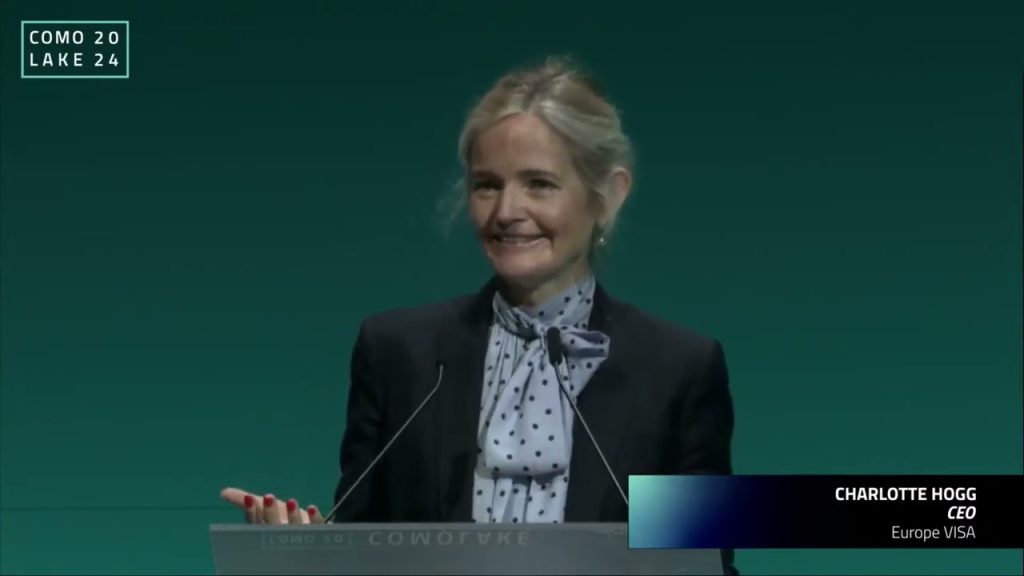 ComoLake 2024. Intervento di Charlotte Hogg, Visa, del 18 ottobre