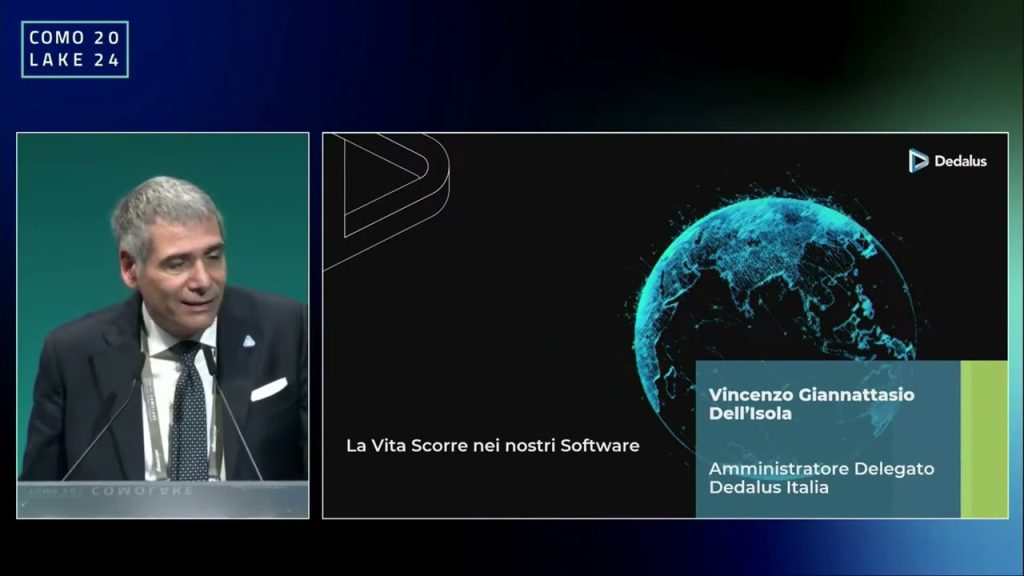 ComoLake 2024. Intervento di Vincenzo Giannattasio dell’Isola, AD, Dedalus Italia, del 18 ottobre