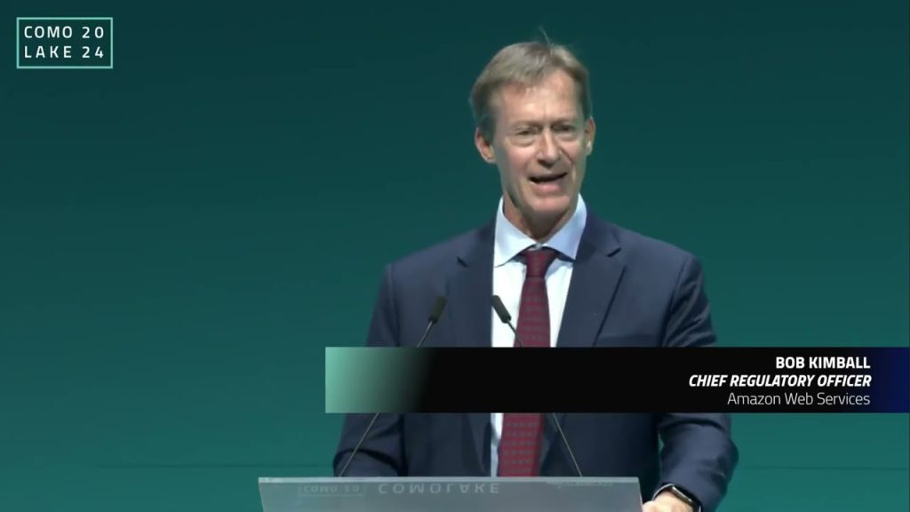 ComoLake 2024. Intervento di Bob Kimball, AWS, del 15 ottobre
