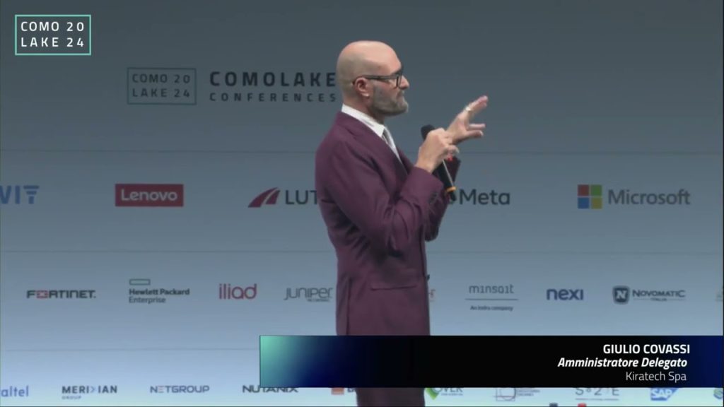 ComoLake 2024. Intervento di Giulio Covassi, Amministratore Delegato, Kiratech Spa, del 16 ottobre