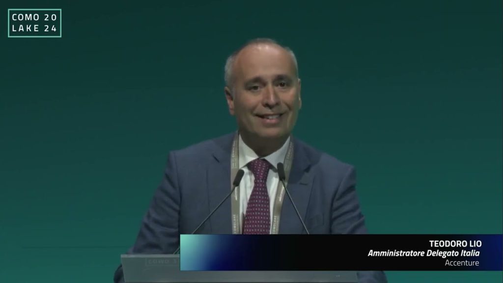 ComoLake 2024. Intervento di Teodoro Lio, Amministratore Delegato, Accenture Italia, del 16 ottobre