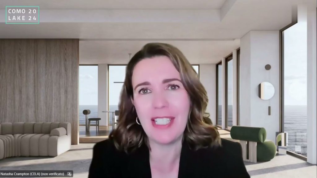 ComoLake 2024. Intervento di Natasha Crampton, Microsoft, del 15 ottobre