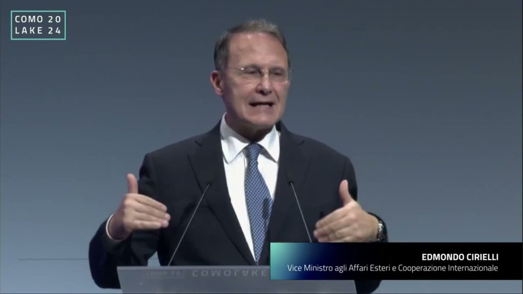 ComoLake 2024. Intervento di Edmondo Cirielli, Viceministro MAECI, del 17 ottobre