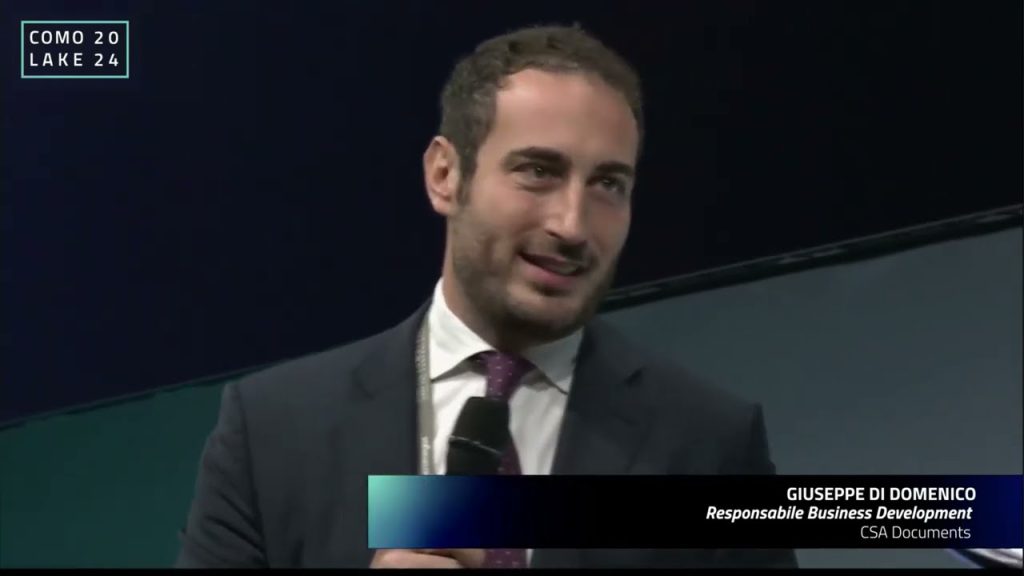 ComoLake2024. Intervento di Giuseppe Di Domenico, CSA Documents, del 17 ottobre