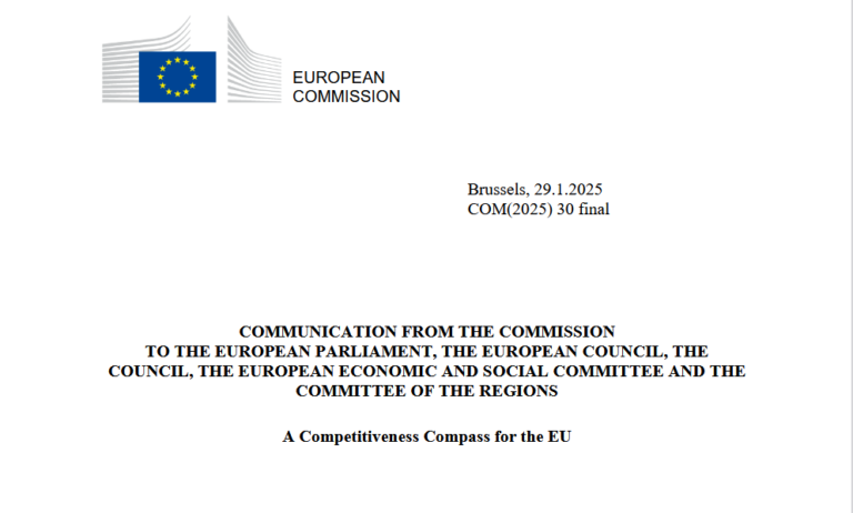 A Competitiveness Compass for the EU