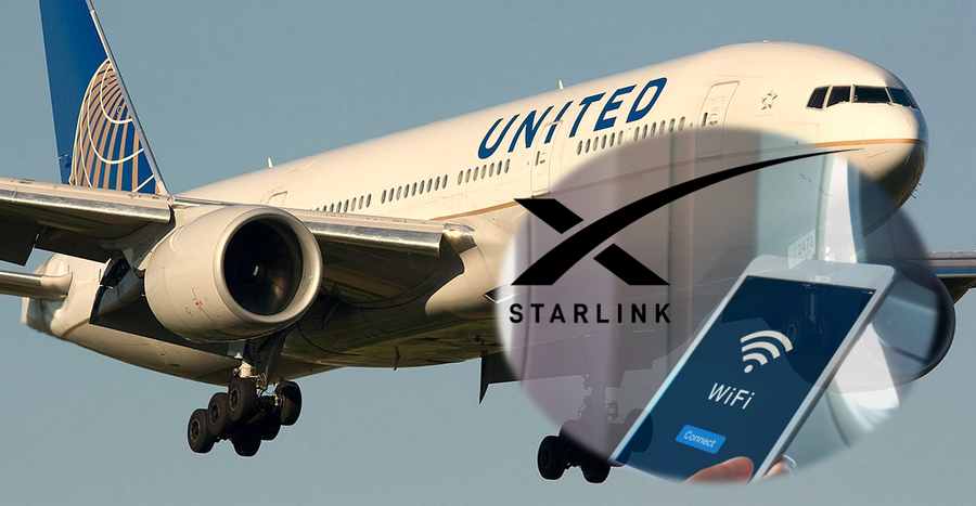 United Airlines porta Starlink a bordo: primo volo con internet satellitare previsto per maggio