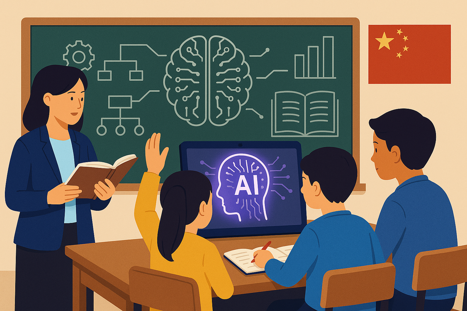 Cina, l’intelligenza artificiale entra nei programmi scolastici: riforma educativa per rafforzare la competitività tecnologica nazionale