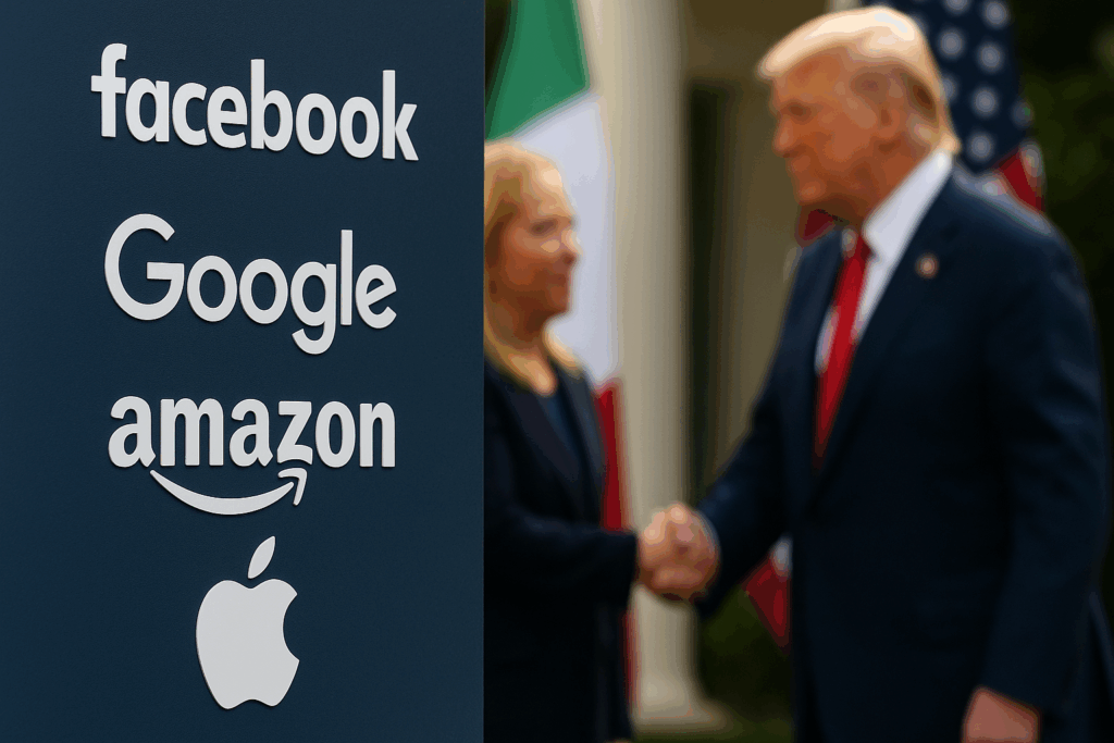 Web tax e AI: Italia e USA aprono a un’intesa strategica sulla fiscalità digitale