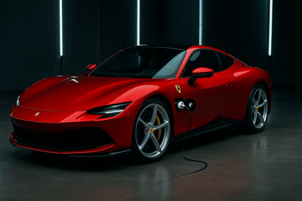 Ferrari accelera sull’elettrico: primo modello EV in arrivo a ottobre, strategia a tre motori per il futuro del Cavallino
