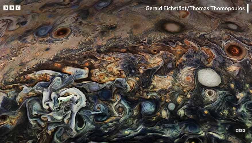 Giove, nuove spettacolari immagini offerte dalla NASA