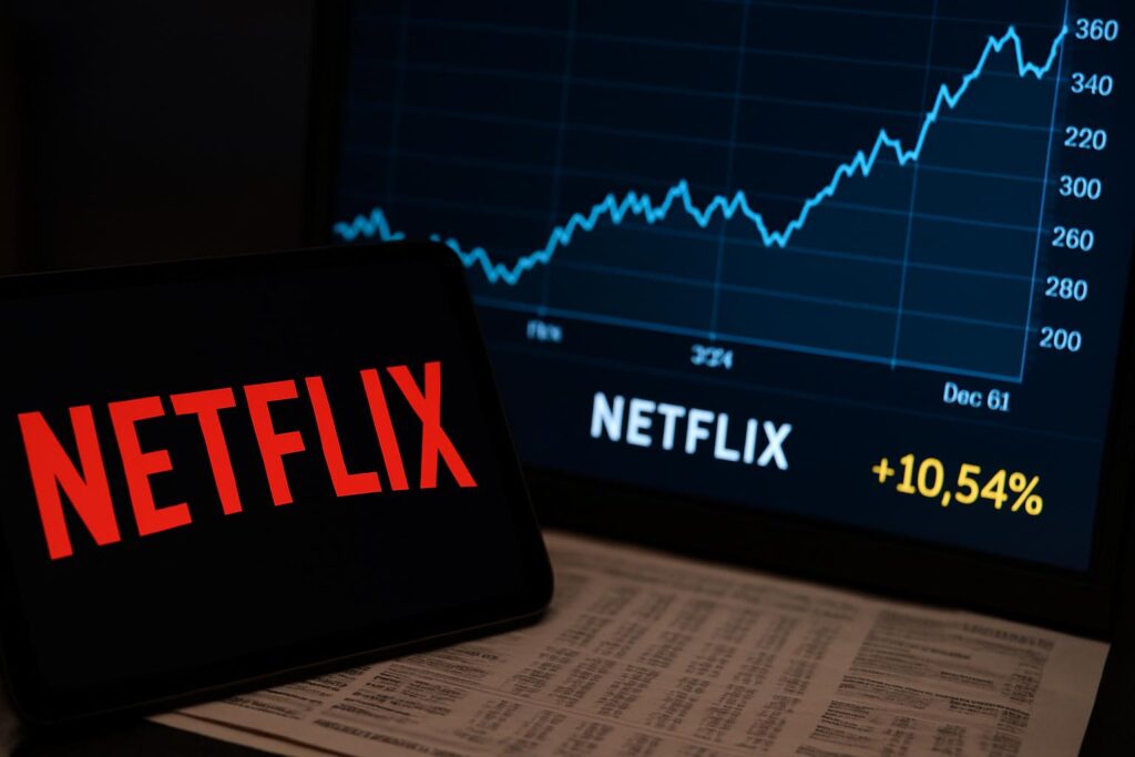 Netflix, il titolo rifugio nell’era dell’incertezza: resilienza, crescita e margini in espansione attirano Wall Street