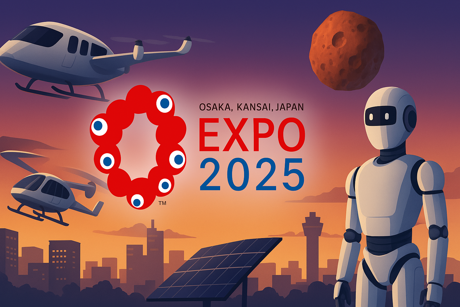 Expo 2025 Osaka-Kansai: il mondo si riunisce per raccontare il futuro tra droni volanti, robot umanoidi e meteoriti marziane