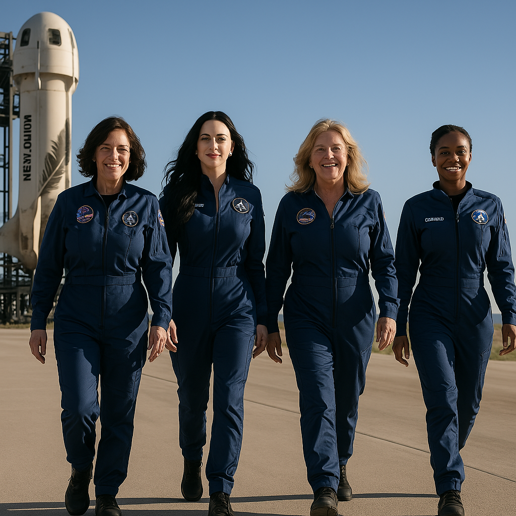 Blue Origin porta in orbita il primo equipaggio interamente femminile: tra le protagoniste Katy Perry e Lauren Sánchez