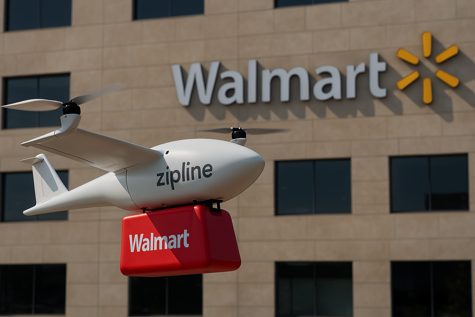 Zipline porta le consegne via drone in Texas: nuova partnership strategica con Walmart