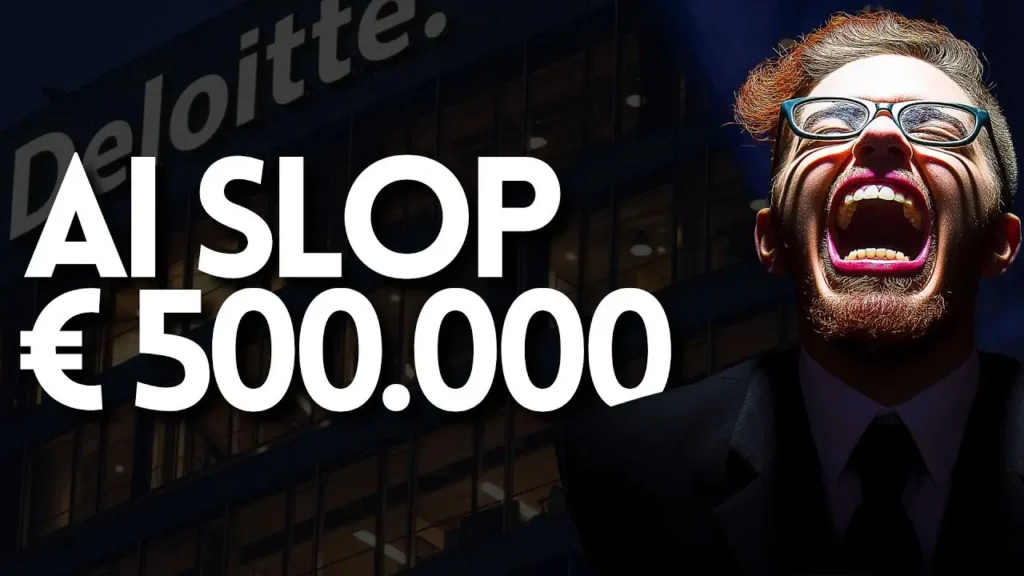 MEZZO MILIONE DI SLOP: consulenti beccati a usare la AI, errore umano o crisi?