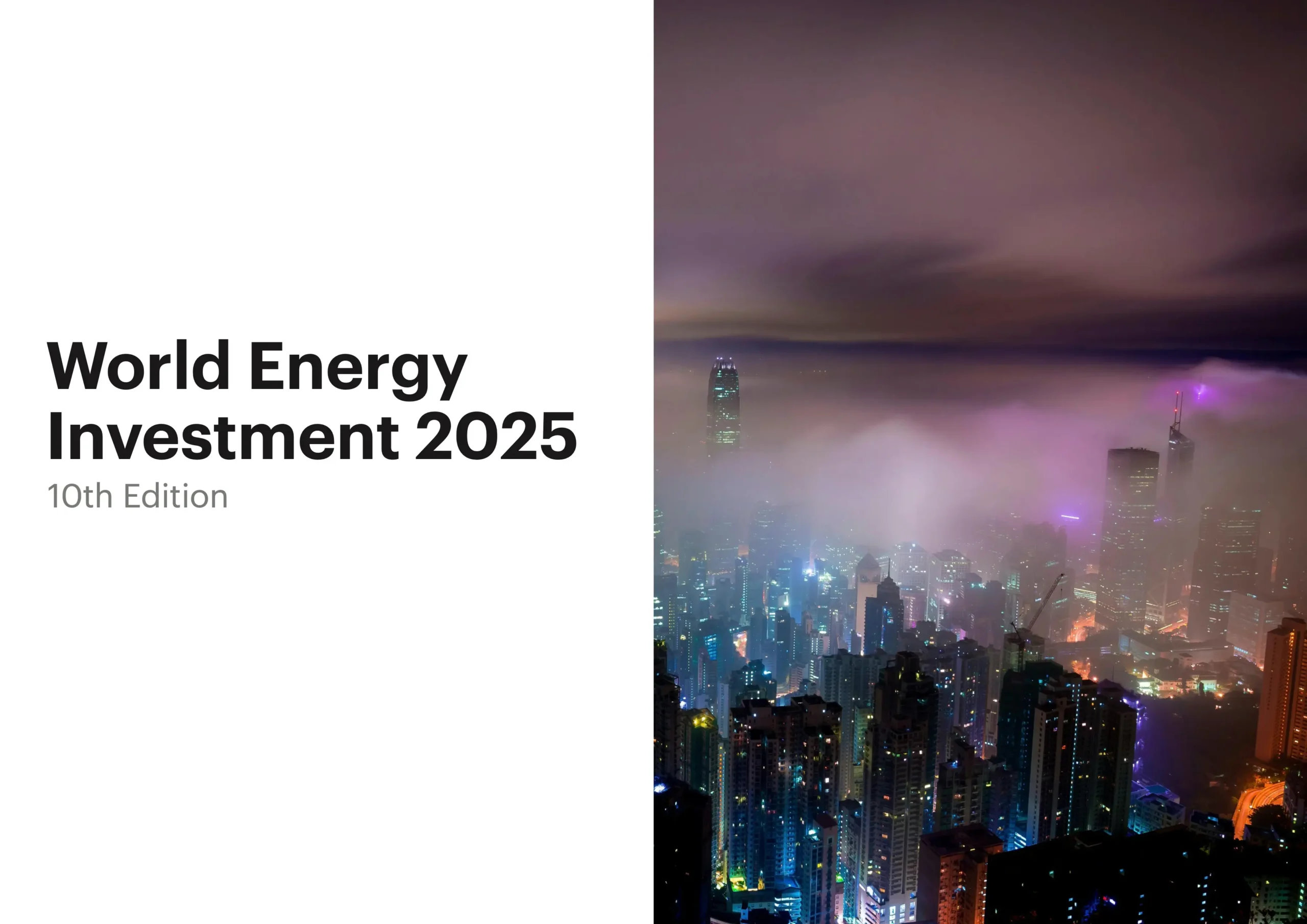 Grafico sui trend globali di investimento energetico del report IEA 2025: energia pulita in crescita, reti sotto pressione.