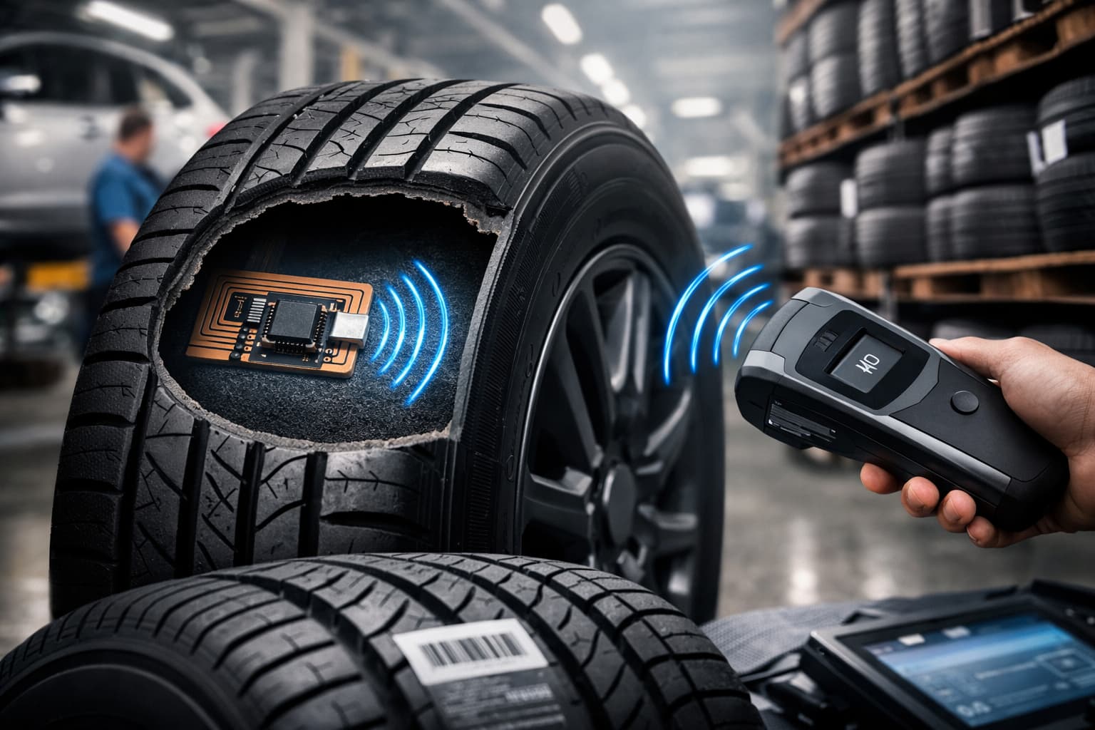 Un sensore dentro gli pneumatici. La tecnologia RFID si rivela molto importante per l’intero settore