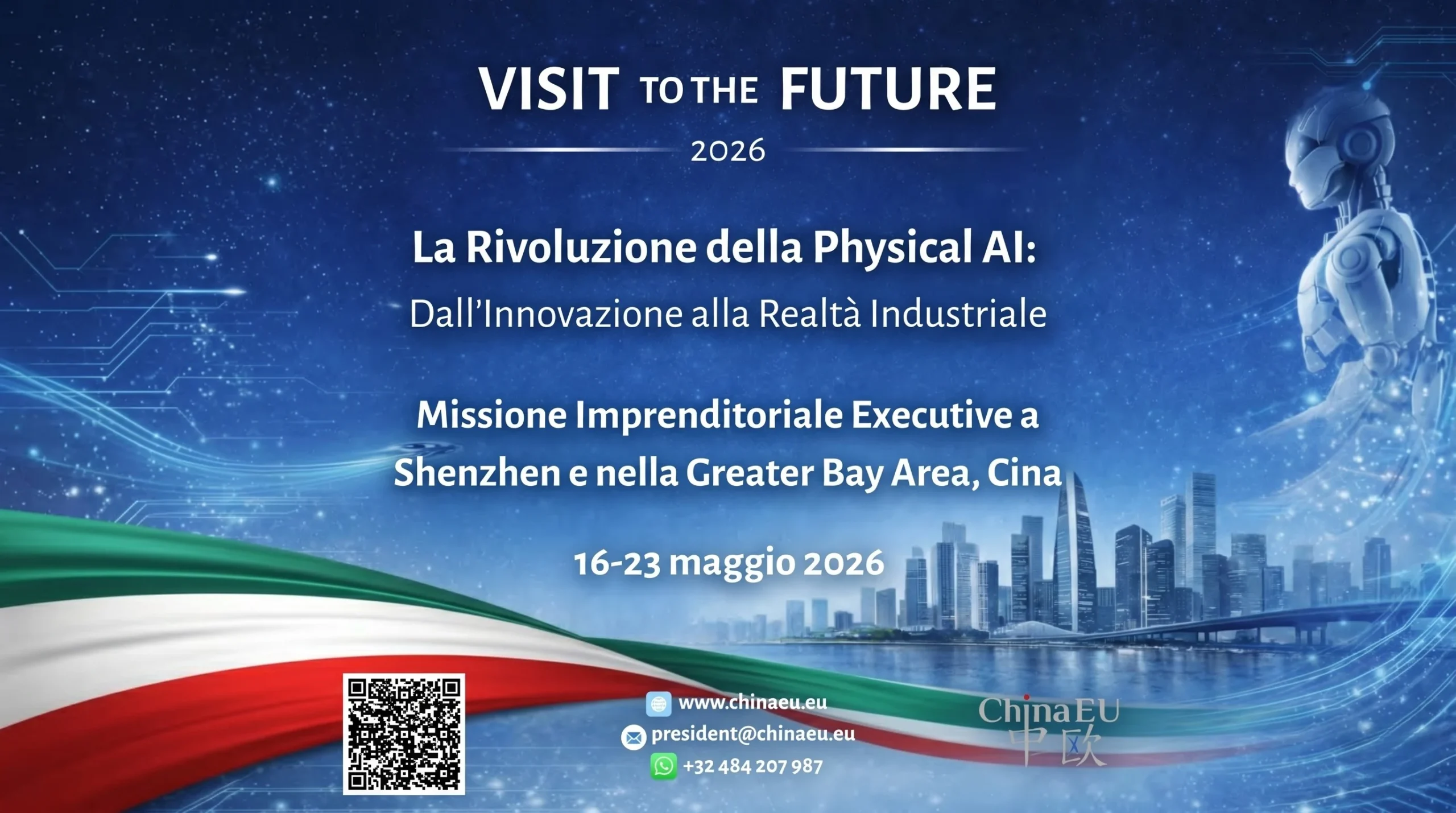 “ChinaEU” porta le imprese italiane a Shenzhen, dove la Physical AI diventa industria
