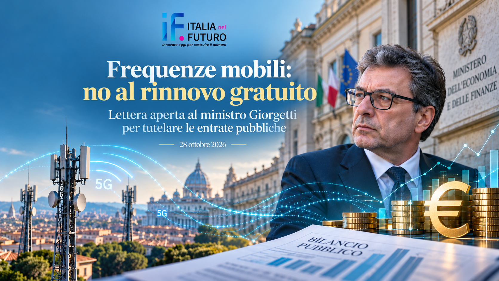 Frequenze mobili agli operatori? No, grazie.&nbsp;Lettera aperta di “IF-Italia nel Futuro” al ministro Giorgetti