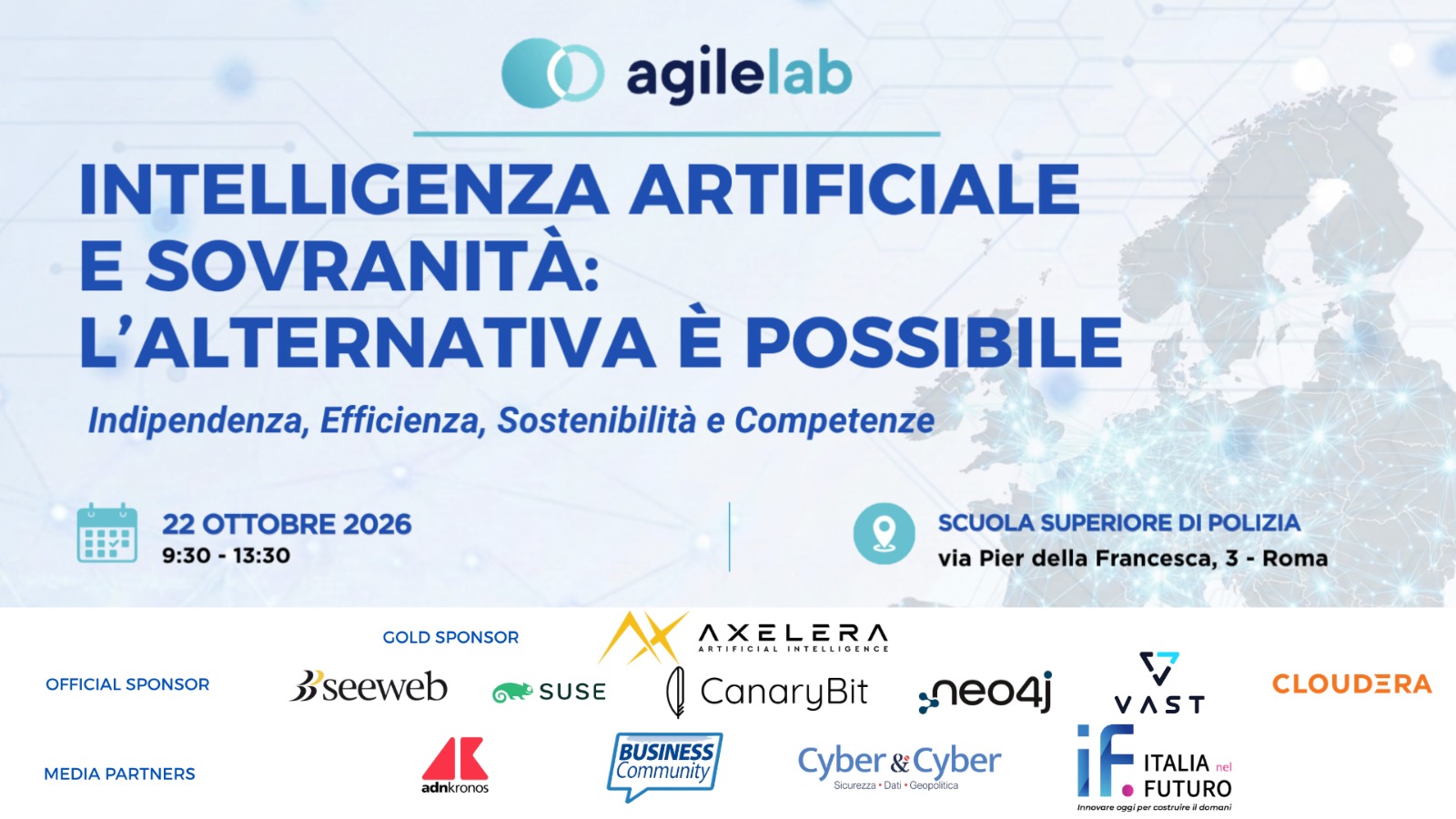 Intelligenza Artificiale e Sovranità: L’alternativa è possibile – 22 ottobre 2026